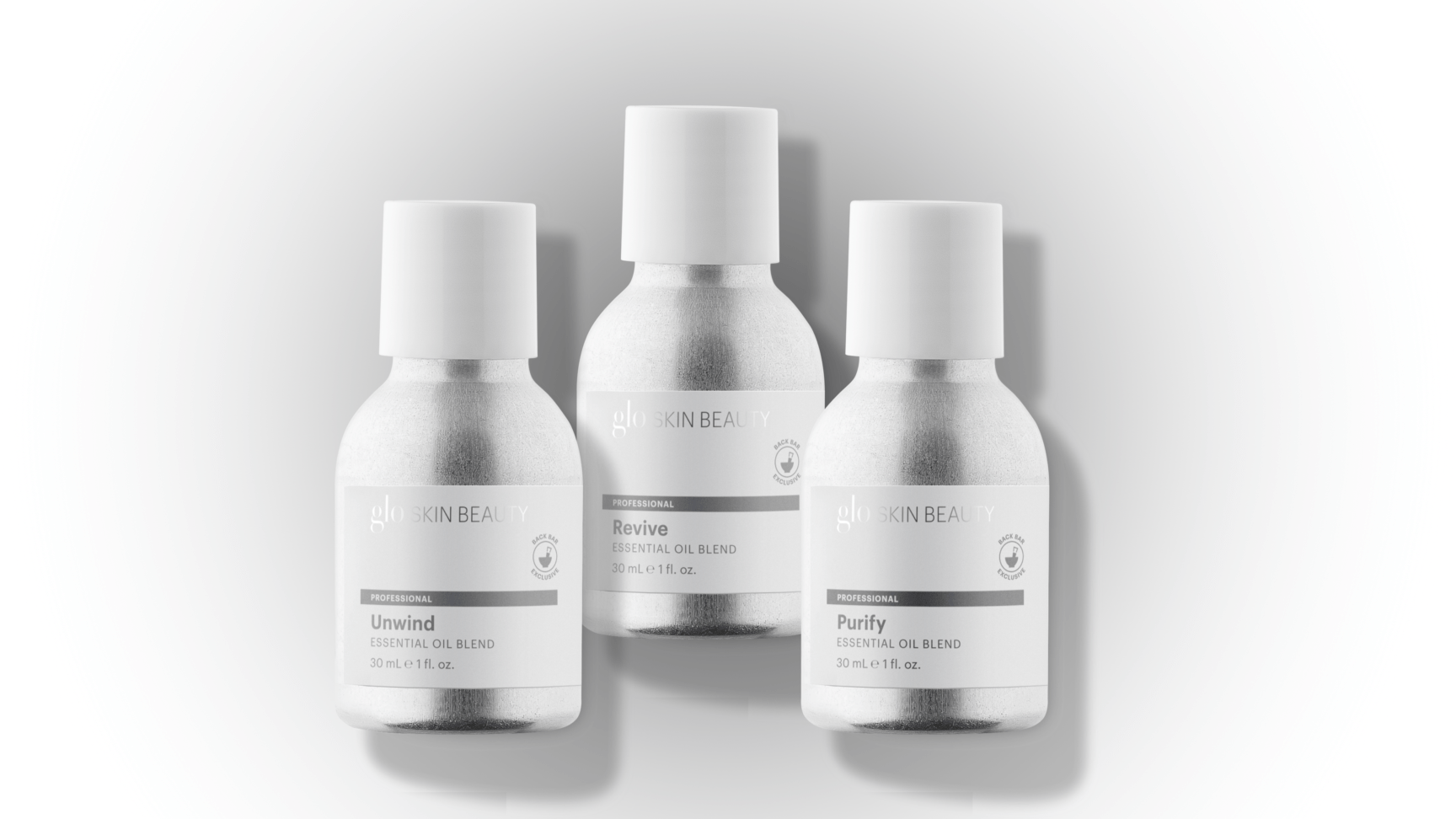 Essential Oil Blend Kit - 3 x 30ml - Back Bar - Glo Skin Beauty UK&I