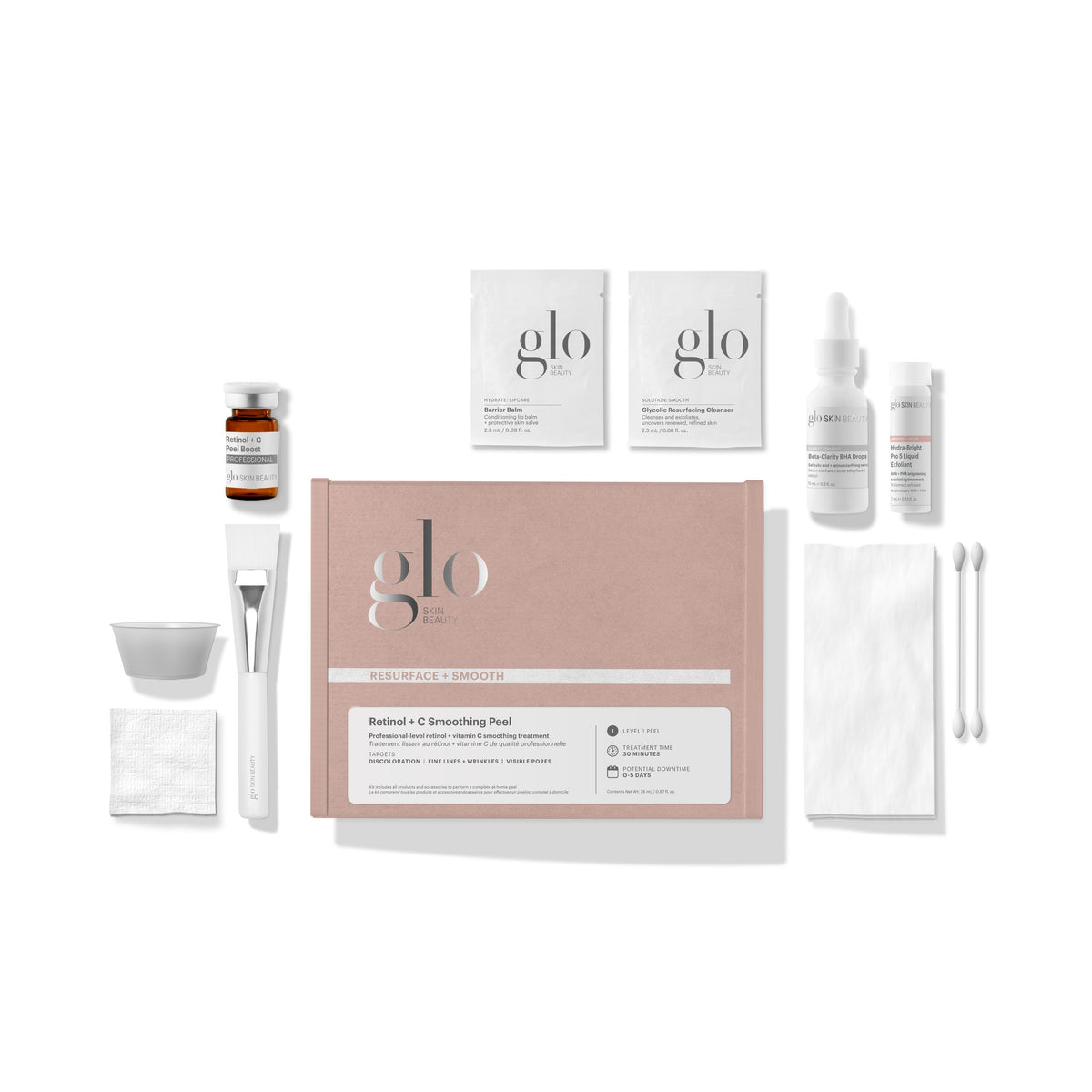 Retinol + C Smoothing Peel Kit - Glo Skin Beauty UK&I